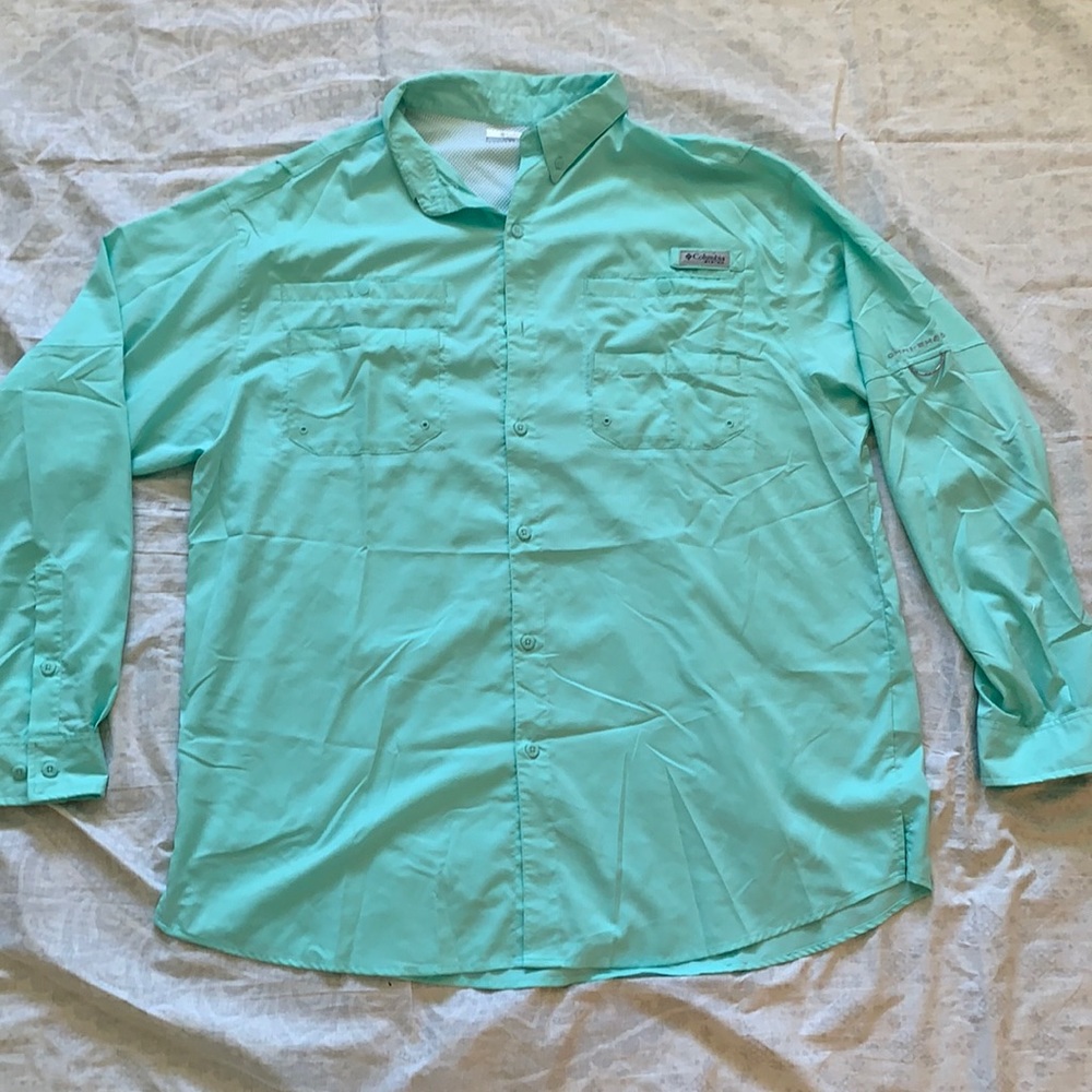 Columbia PFG Omni-Shade Long Sleeve Shirt Size XXT